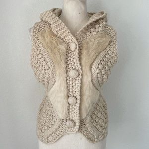 Anthropologie Cozy Pelage Crochet Sweater Vest Size Small By Lili’s Closet